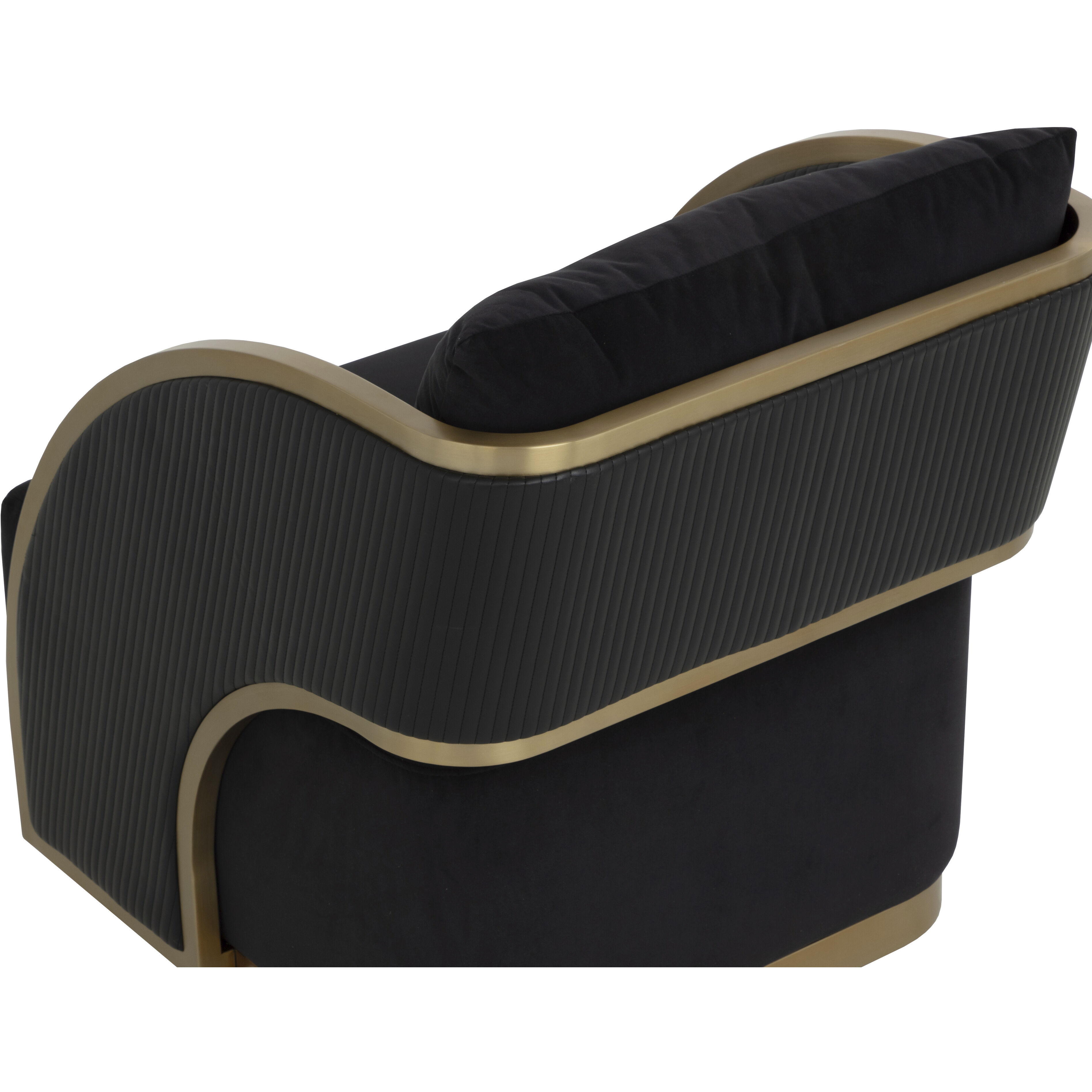 Baz Abbington Black / Napa Black Swivel Lounge Chair